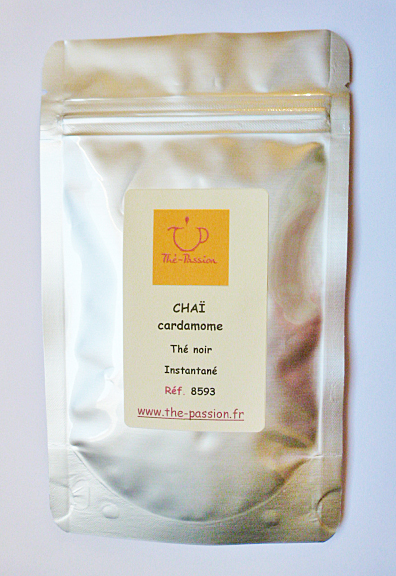 Thé noir chaï instantané cardamome sachet doypack