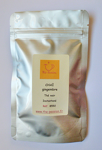 Thé noir chaï instantané gingembre sachet doypack