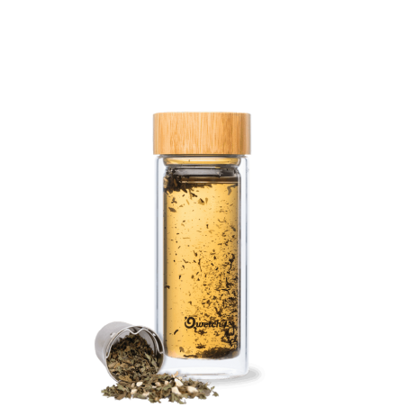 Théière nomade Qwetch Verre Bambou 380 ml Thé-Passion