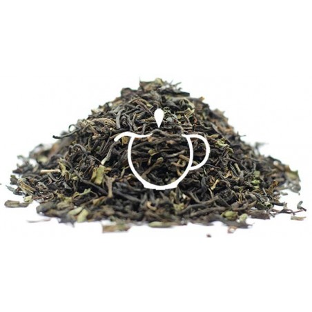 Détail feuilles mélange Darjeeling Ceylan Brunch Tea Bio