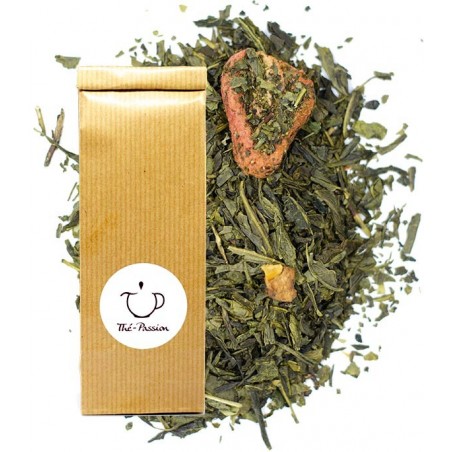 Sachet Thé Vert Fraise Myrtille Thé-Passion