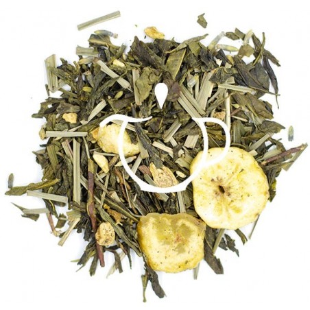 Thé Vert Fruité Banane Goji mélange Sencha banane goji gingembre en vrac Thé-Passion