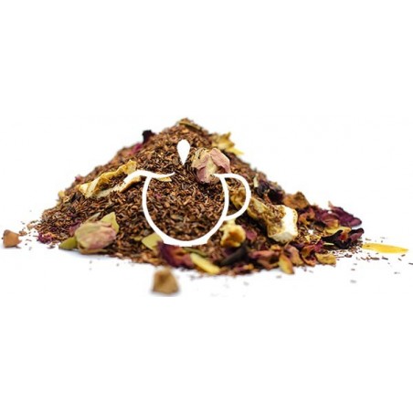 Détail cannelle boutons de rose amandes orange Rooibos de Noël Alsacien