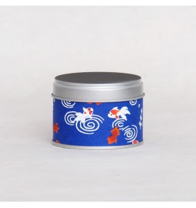 Boîte à thé Washi mini - motif Poissons Rouges
