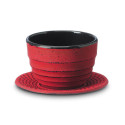 Tasse fonte émaillée Chengdu 120 ml avec sous-tasse Thé-Passion