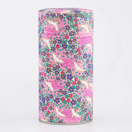 Boîte à thé Washi Fujiko 150g grand format papier Washi japonais Thé-Passion