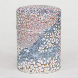 Boîte à thé Washi Kani 100g papier Washi japonais Jaune Thé-Passion