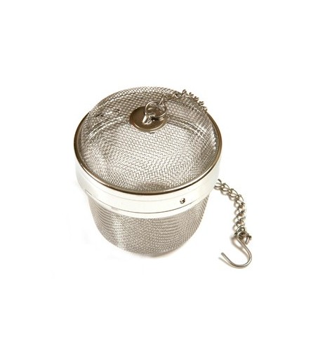 Boule à thé métal 6 cm grand format fermeture baïonnette